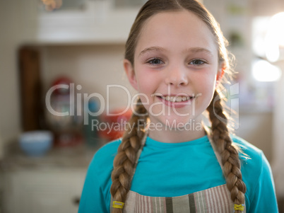 Portrait of young girl smiling