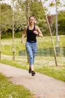 Woman jogging in the park