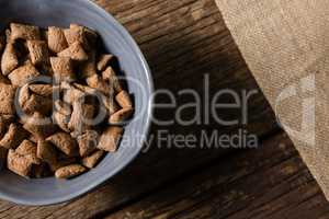 Bowl of chocolate toast crunch