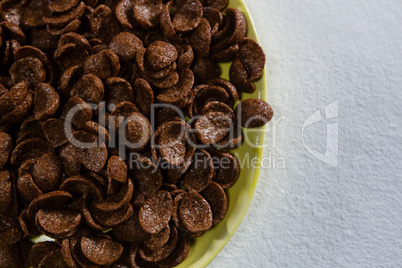 Bowl of chocolate flakes