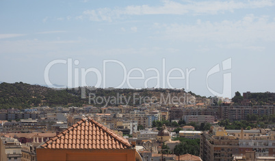 Aerial view of Cagliari