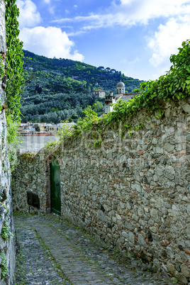 Nature trail in Levanto on the Ligurian coast