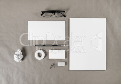 Blank corporate stationery