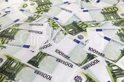 Fake euro banknotes