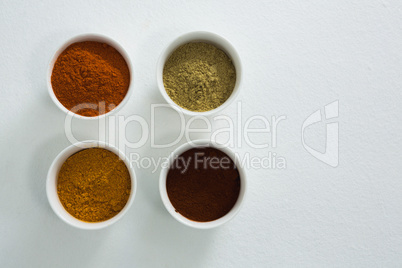 Spices powder in bowl