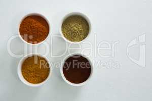 Spices powder in bowl