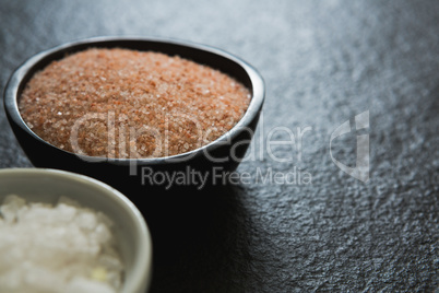 Salts in bowl