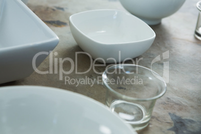 Various types of plastic bowl