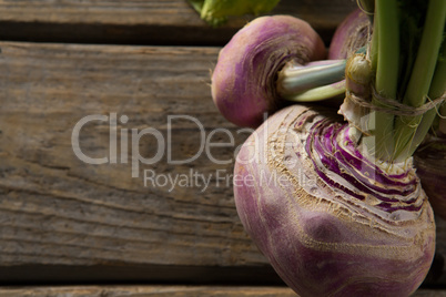 Beetroot on wooden table