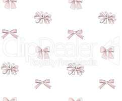 Bow tiled pattern. Bride team bow icons. Holiday gift wallpaper.