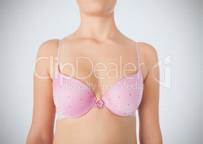 pink bra for breast cancer awareness women