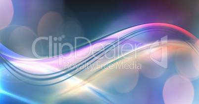 Abstract transition with flowing colorful curves