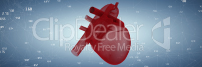 Composite image of illustration ofÃ?Â 3d human heart