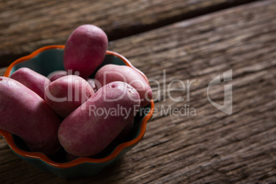 Sweet potatoes in a bowl