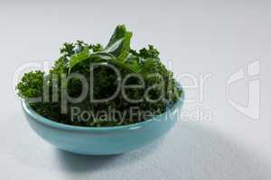 Mustard greens in bowl