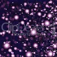 Falling snowflakes. New Year. Abstract bokeh background with blur style.