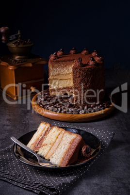 delicious chocolate - coffee pie