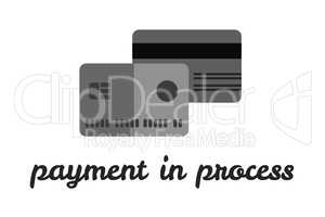 Online shopping with payment in process text interface