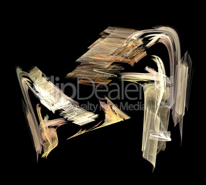 image of one Digital Fractal on Black Color image of one Digital Fractal on Black Color