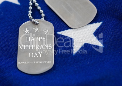 veterans day dog tag