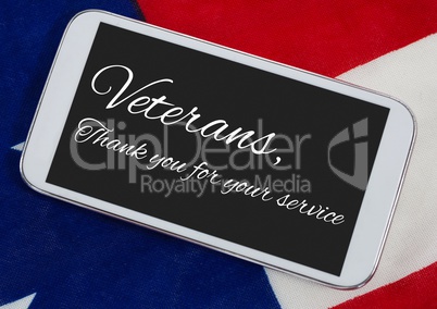 veterans day flag phone