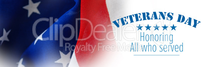 Composite image of logo for veterans day in america