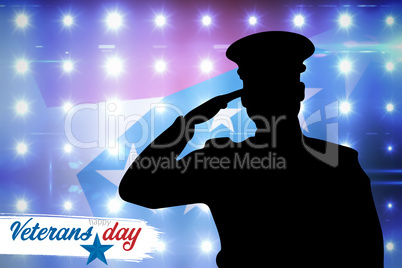 Composite image of logo for veterans day in america