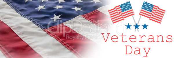 Composite image of logo for veterans day in america