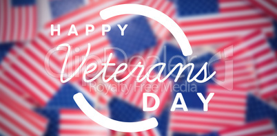 Composite image of logo for veterans day in america