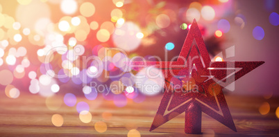 Red star Christmas decoration