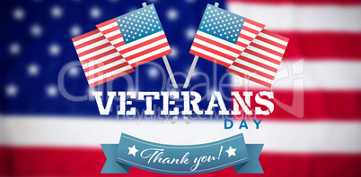 Composite image of logo for veterans day in america