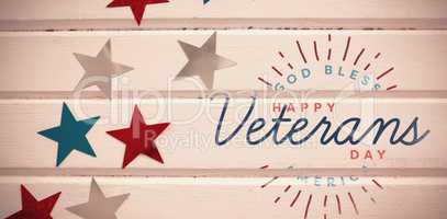 Composite image of logo for veterans day in america