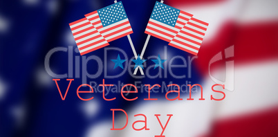 Composite image of logo for veterans day in america