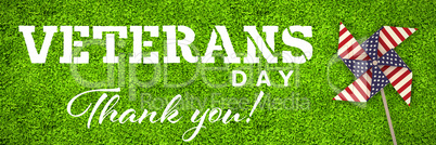 Composite image of logo for veterans day in america