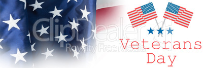 Composite image of logo for veterans day in america