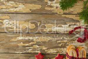 Cookies on wooden table