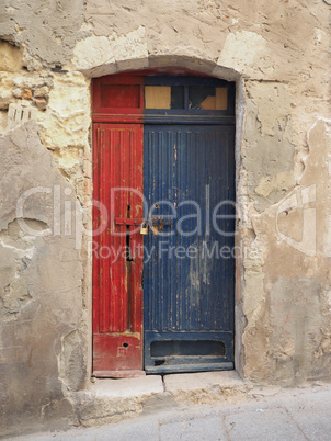 old wood door