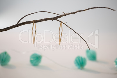 Christmas decoration on white background