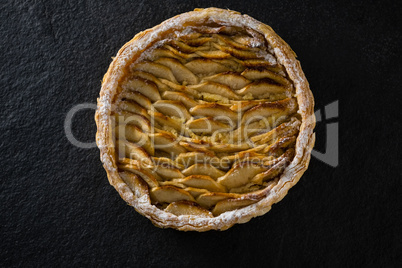 Close-up of apple tart