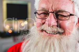 Portrait of smiling Santa Claus