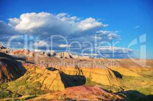 Scenic view at Badlands National Park, South Dakota, USA