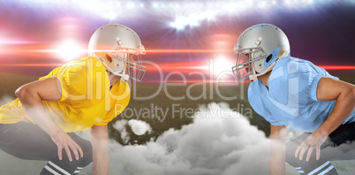 Digital composite image of playing field