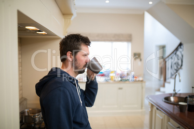 Man having a cup of coffee