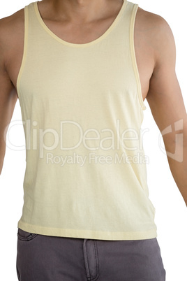 Man posing against white background Man posing against white background