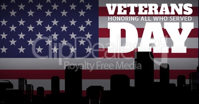 veterans day flag city