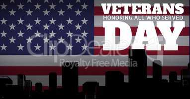 veterans day flag city