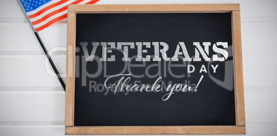 Composite image of logo for veterans day in america