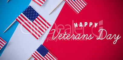 Composite image of logo for veterans day in america