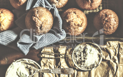 fresh bakery, bakers get their hands on pastries. baker