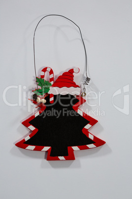 Christmas decoration on white background